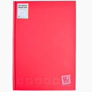 Dummyboek A4 harde kaft blanco vellen rood
