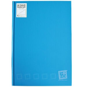 Dummyboek A4 harde kaft blanco vellen turquoise
