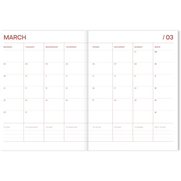 Schoolagenda Fabrique Flower 2025 - 2026