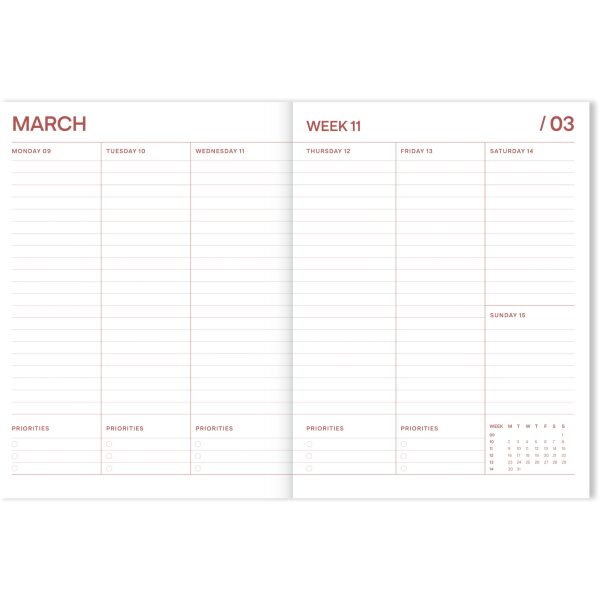 Schoolagenda Fabrique Flower 2025 - 2026