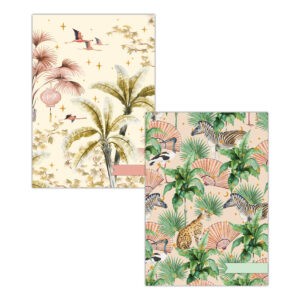 Oriental Flamingo flight/ Sweet Jungle A4 schriftset