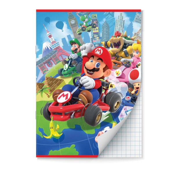 Schrift A4 ruit 10mm Mario Kart 2pak
