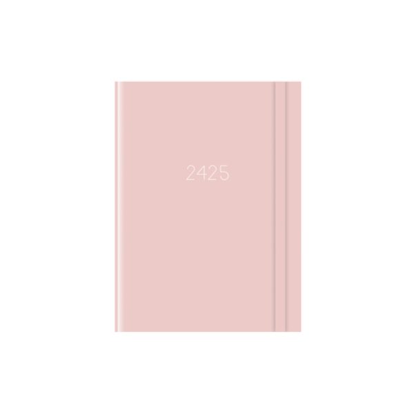 Studieagenda A6 pastel roze 2024-2025