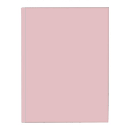 Schrift harde kaft pastel roze