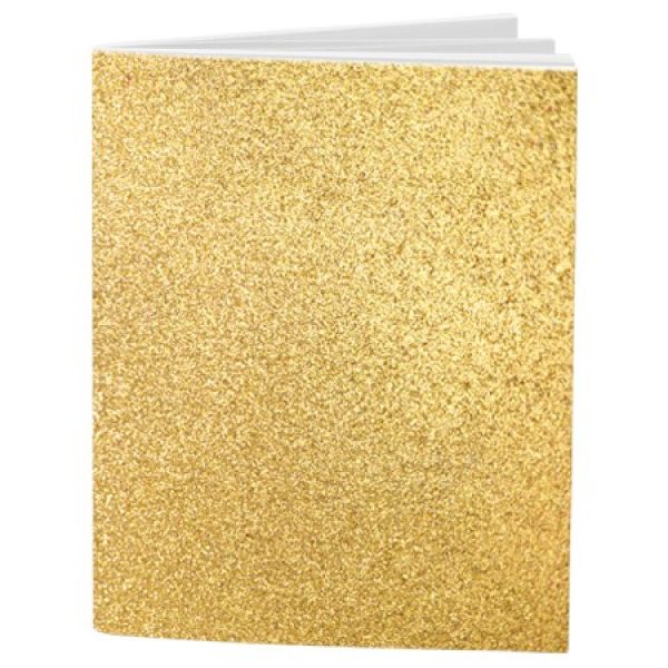 Schrift A4 lijn Glitter Gold