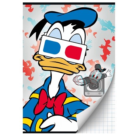 Schrift A4 ruit Donald Duck