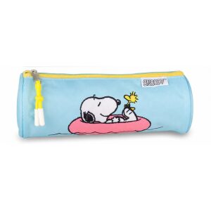 Etui Snoopy rond blauw