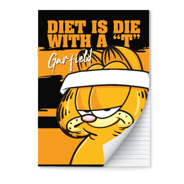Schrift A4 lijn Garfield