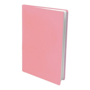 Rekbare boekenkaft pastel roze