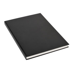 Dummyboek A4 harde kaft blanco vellen zwart