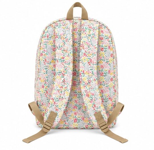 Rugzak Basics met laptopvak Sweet Pastel miniflower