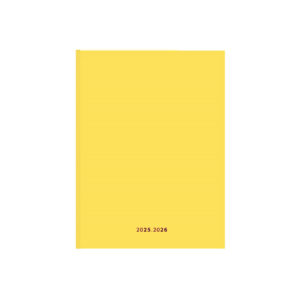 Schoolagenda A5 Happy Color Geel 2025 - 2026