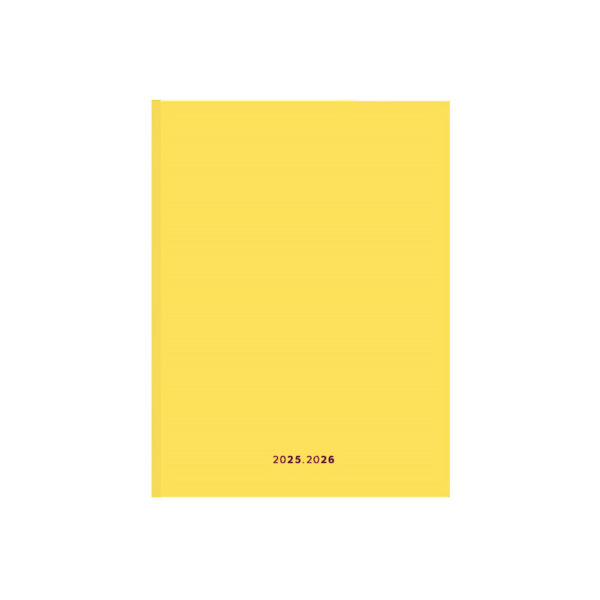 Schoolagenda A5 Happy Color Geel 2025 - 2026