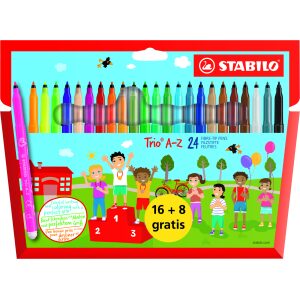 Stabilo Trio A-Z 24 viltstiften
