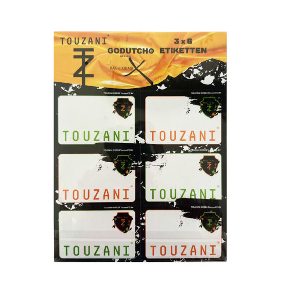 Etiketten Touzani: 18 stuks
